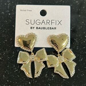 SUGARFIX by Baublebar Heart and Ribbon Earrings - Valentines - Nickle Free